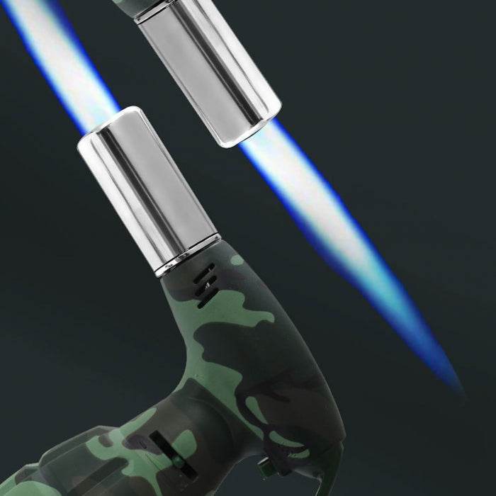 Camouflage Longstar Flamethrower Grenade Giant Jet Lighter - Bong Empire