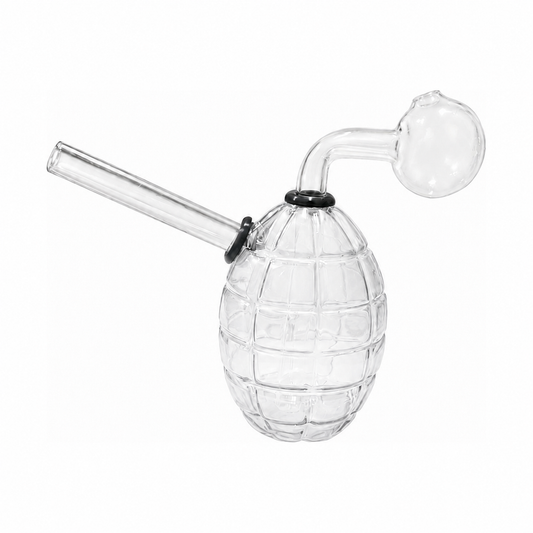 Grenade Glass Bubbler Water Pipe 10cm