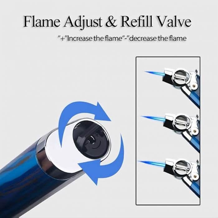 Honest Adjustable Jet Flame Butane Gas Lighter - Bong Empire