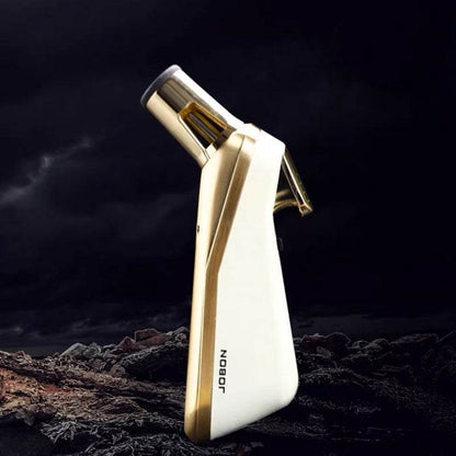 Jobon Butane Torch Lighter – Blue Flame white - Bong Empire
