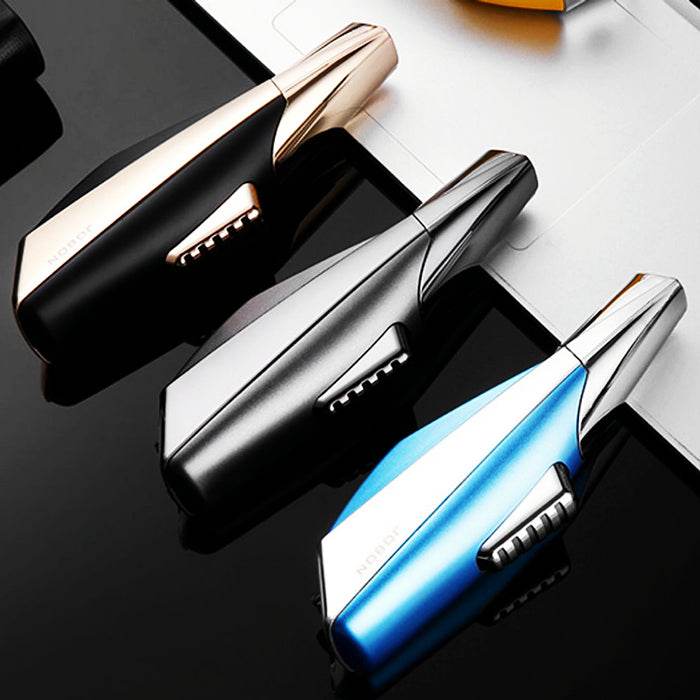 Jobon Single Jet Flame Refillable Metal Lighter - Adjustable Flame - Bong Empire