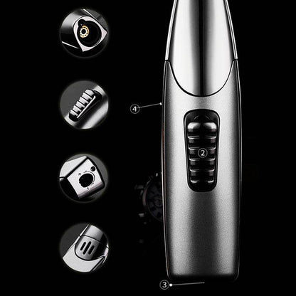 Jobon Single Jet Flame Refillable Metal Lighter - Adjustable Flame - Bong Empire