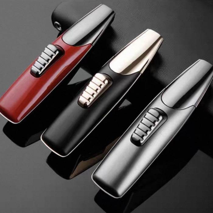 Jobon Single Jet Flame Refillable Metal Lighter - Adjustable Flame - Bong Empire