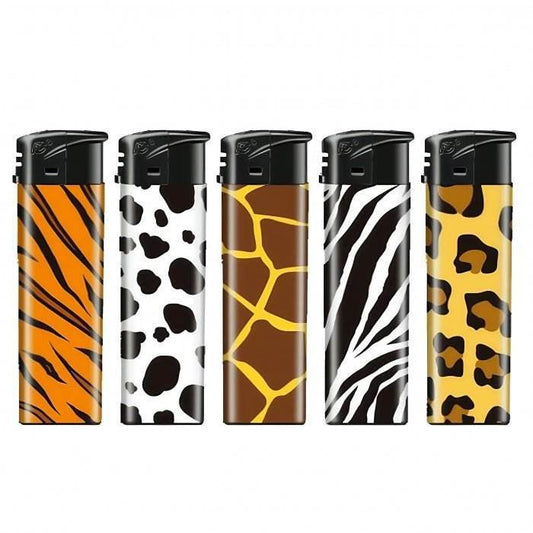 FlameClub Animal Skin Windproof Refillable Jet Lighter - Bong Empire