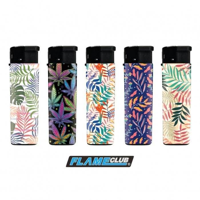 FlameClub Refillable Gas Lighter 5 Pack - Bong Empire