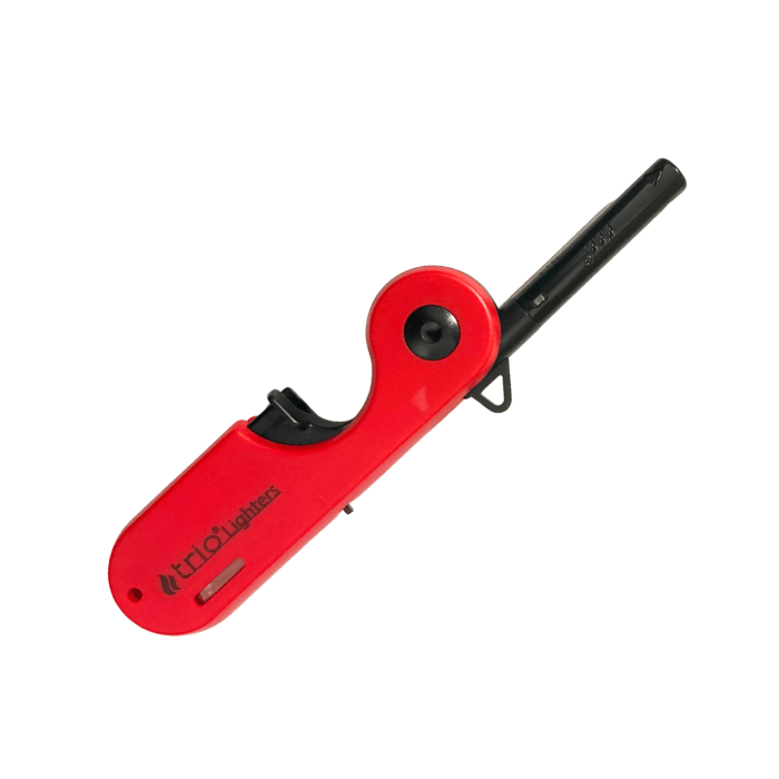 Foldable Candle Jet Lighter 12cm Red