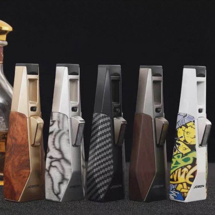 Jobon Zinc Alloy Butane Torch Lighter – Adjustable Jet Flame - Bong Empire