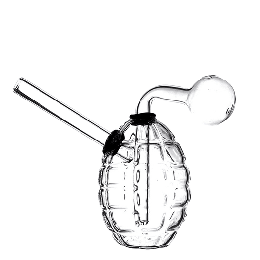 Grenade Glass Bubbler Water Pipe 10cm