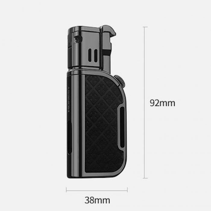Honest Metal Jet And Soft Dual Flame Flint Lighter