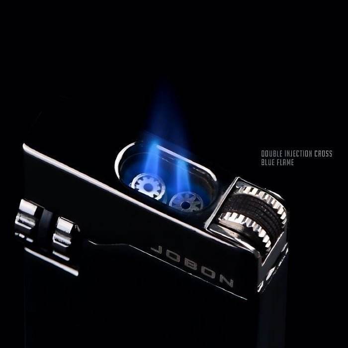 Jobon Double Flame Metal Butane Gas Jet Lighter