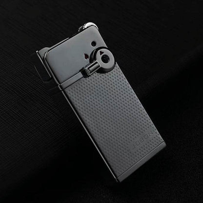 JOBON Dual Jet & Normal Flame Lighter Gun Grey - Bong Empire