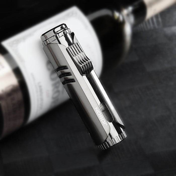 Jobon Jet Torch Lighter Grey - Bong Empire