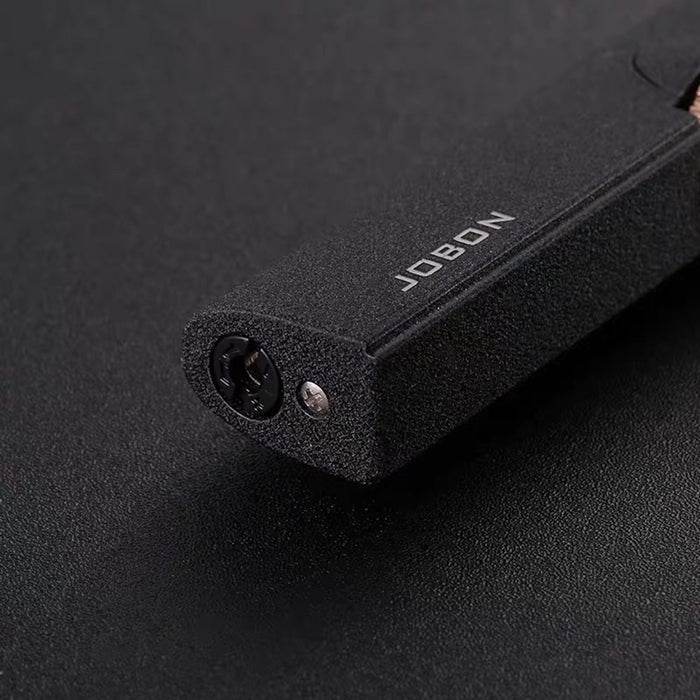 JOBON Matte Black Flint Lit Slim Jet Lighter - Bong Empire