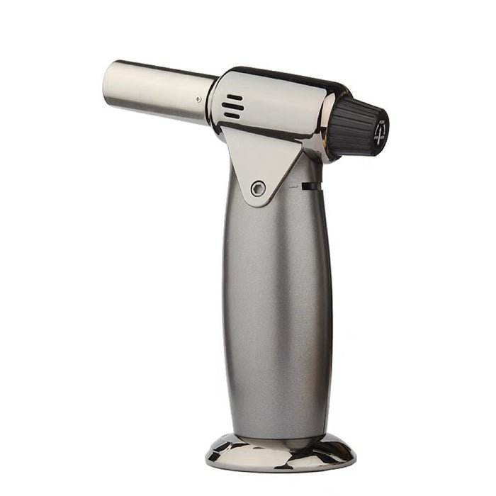 Jobon Multi Purpose Professional Jet Burner Torch Lighter Silver - Bong Empire