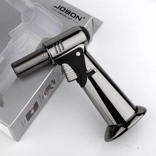 Jobon Multi Purpose Professional Jet Burner Torch Lighter Light Grey - Bong Empire