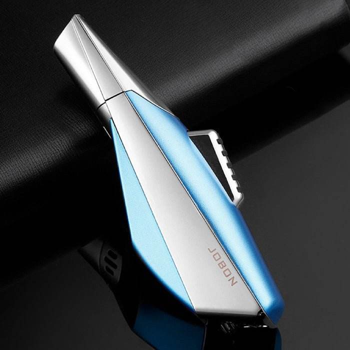 Jobon Superior Metal Single Jet Flame Lighter Blue