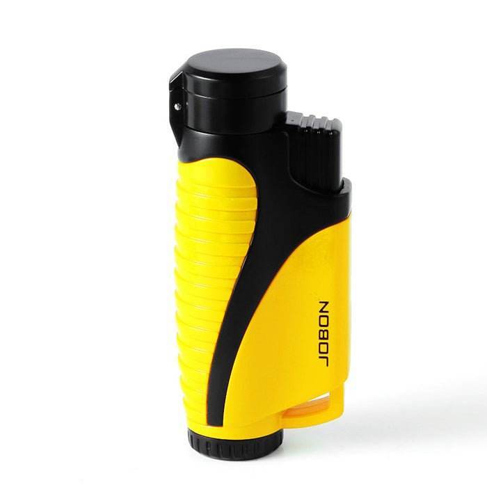 Jobon Triple Jet Flame Lighter Yellow - Bong Empire