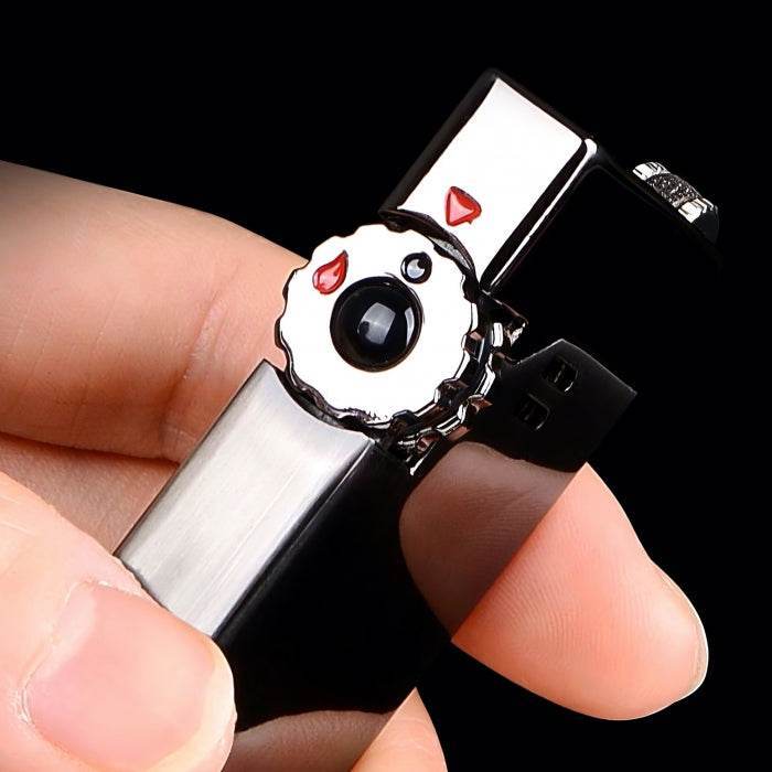 Jobon Double Flame Flint Metal Butane Gas Jet Lighter - Bong Empire