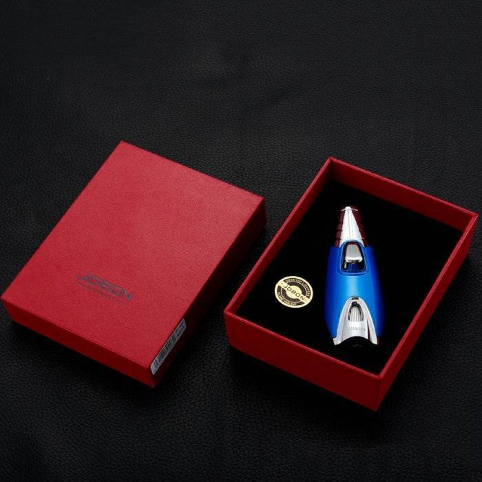 Jobon Rocket Torch Zinc Alloy Jet Flame Lighter - Bong Empire