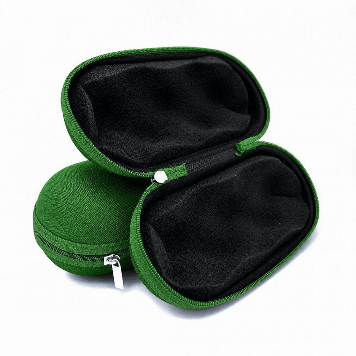 Medium Sweet Puff Glass Pipe Pouch Case With Zip Lock Green