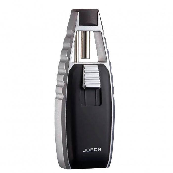 Jobon Brand Butane Gas Lighter Blue Flame Turbo Torch Jet Cigar Lighter black - Bong Empire