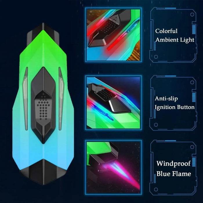 Space Ship LED Rechargeable Jet Lighter