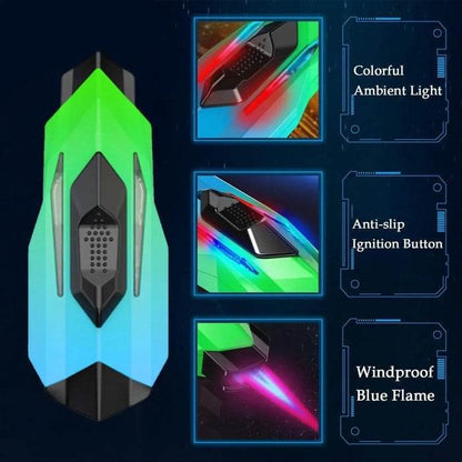 Space Ship LED Rechargeable Jet Lighter - Bong Empire