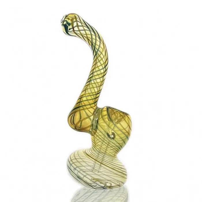 Swirl Colour Glass Bubbler Pipe 16cm