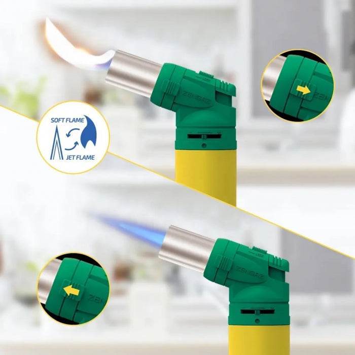 Zengaz Rasta Dual Flame Burner Jet Lighter